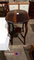 Small dark wood table - 2