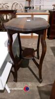 Small dark wood table - 3