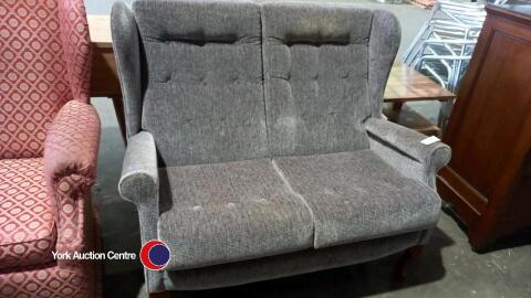 2-seat wing back settee