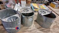 3 x mop buckets - 3