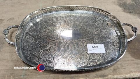 Silver plated butlers tray