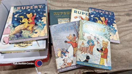 9 x Rupert Bear annuals, some new