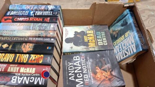 Andy McNab and Bernard Cornwell Books, some first editions