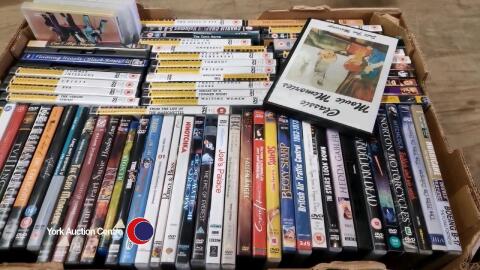 Box of DVDs