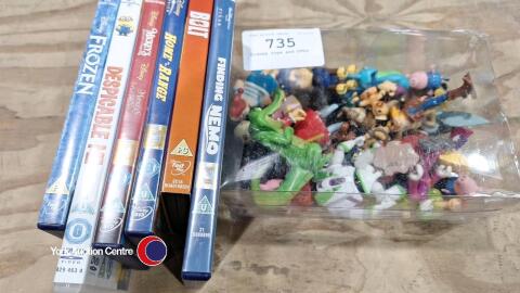 Disney toys and DVDs