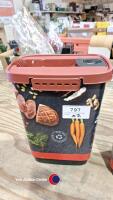 2 x pet food storage boxes - 2