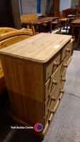 Pine 2 over 3 drawer unit - 2