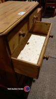 Pine 2 over 3 drawer unit - 4