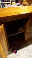 Distressed sideboard with cupboard and drawers - 4