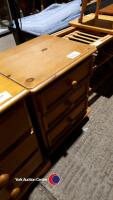 2 x 3 drawer bedside units - 3