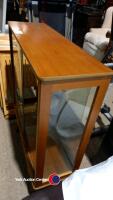 Retro wood and glass display cabinet - 4