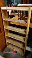 2 x pine bookcases - 3