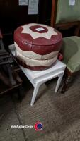 Retro stool and pouffe, chair and footstool - 3