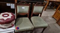 Retro stool and pouffe, chair and footstool - 4