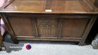 17th century design oak blanket chest