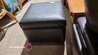 Leatherette storage seat plus sewing contents