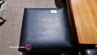 Leatherette storage seat plus sewing contents - 2