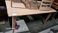 Beech frame table and 4 chairs - 2