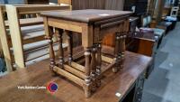 Nest of oak tables - 2