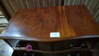 Mahogany serpentine chest of drawers - 2