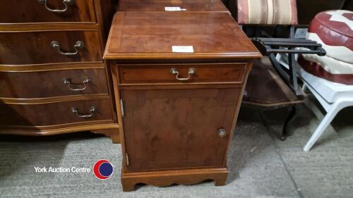 Pair of mahogany bedside chests