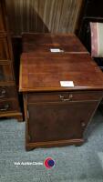 Pair of mahogany bedside chests - 2