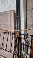 Cast iron and brass bedframe - 4