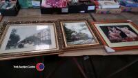 3 x large framed pictures