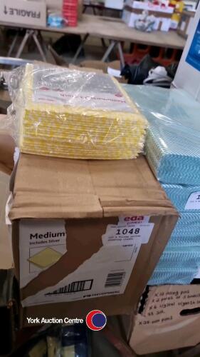 100 x Vileda yellow cleaning cloths