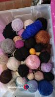 Box and bag of wool - 2