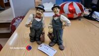 Laurel and Hardy figures