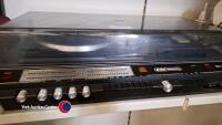 Rare GEC turntable with built-in radio cassette player - 3