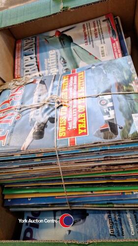 Box of aviation magazines