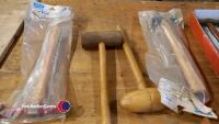 8 x panel beating hammers and mallets - 4