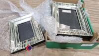 3 x designer photo frames by Julien MacDonald. Good quality.