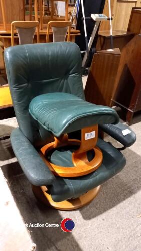 Ekorness Stressless reclining chair and foot stool