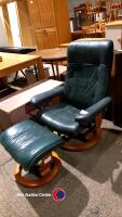 Ekorness Stressless reclining chair and foot stool - 3