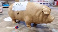 Cast iron Quaker City pig moneybox - 2