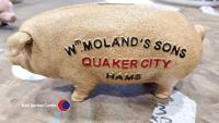 Cast iron Quaker City pig moneybox - 4