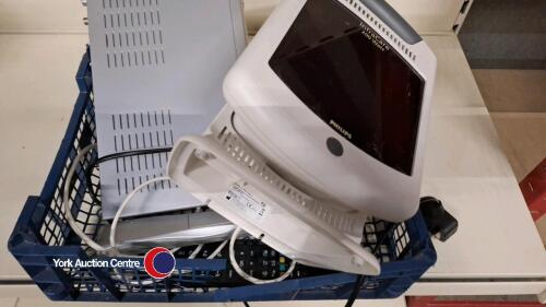 Philips Health heat lamp and Goodmans digital TV receiver box