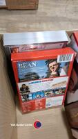 Quantity of DVD box sets including Mr Bean, Indiana Jones, Die Hard, Lethal Weapon, Jonny English, Bourne and Open all Hours - 5