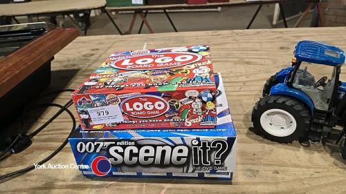 The Logo boardgame and 007 Scene It TV game