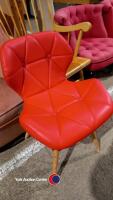 Rocking Chair, Funky Red Chair and Bedroom Chair - 2