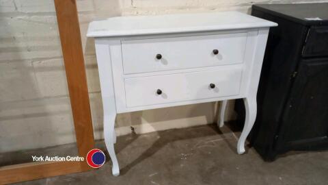 Laura Ashley Rosalind painted two drawer side table