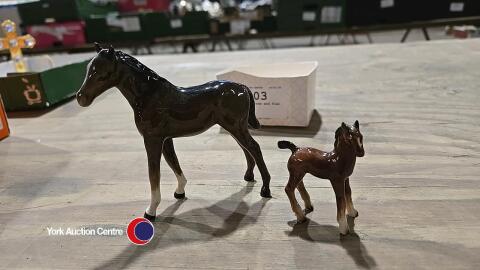 Beswick horse and foal