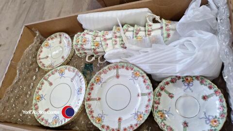 Antique fine china tea cups and saucers plates