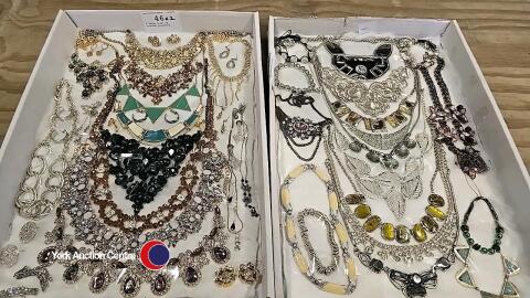 2 Large trays of fashion jewellery