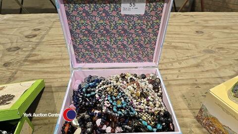 Fancy box of bead jewellery