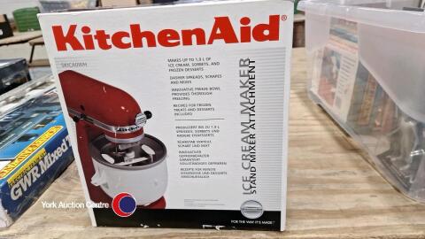 Kitchen aid ice cream maker, boxed, as new