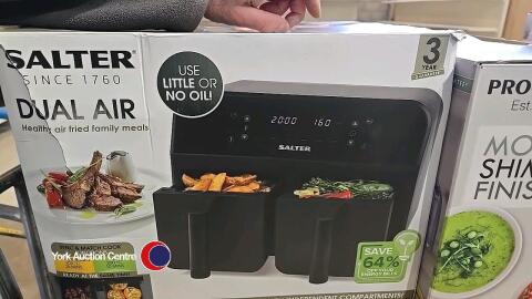 New Salter XL family dual air fryer